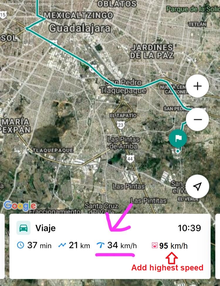 Request for showing "Highest Speed" on mobile app (Wialon 2.0)