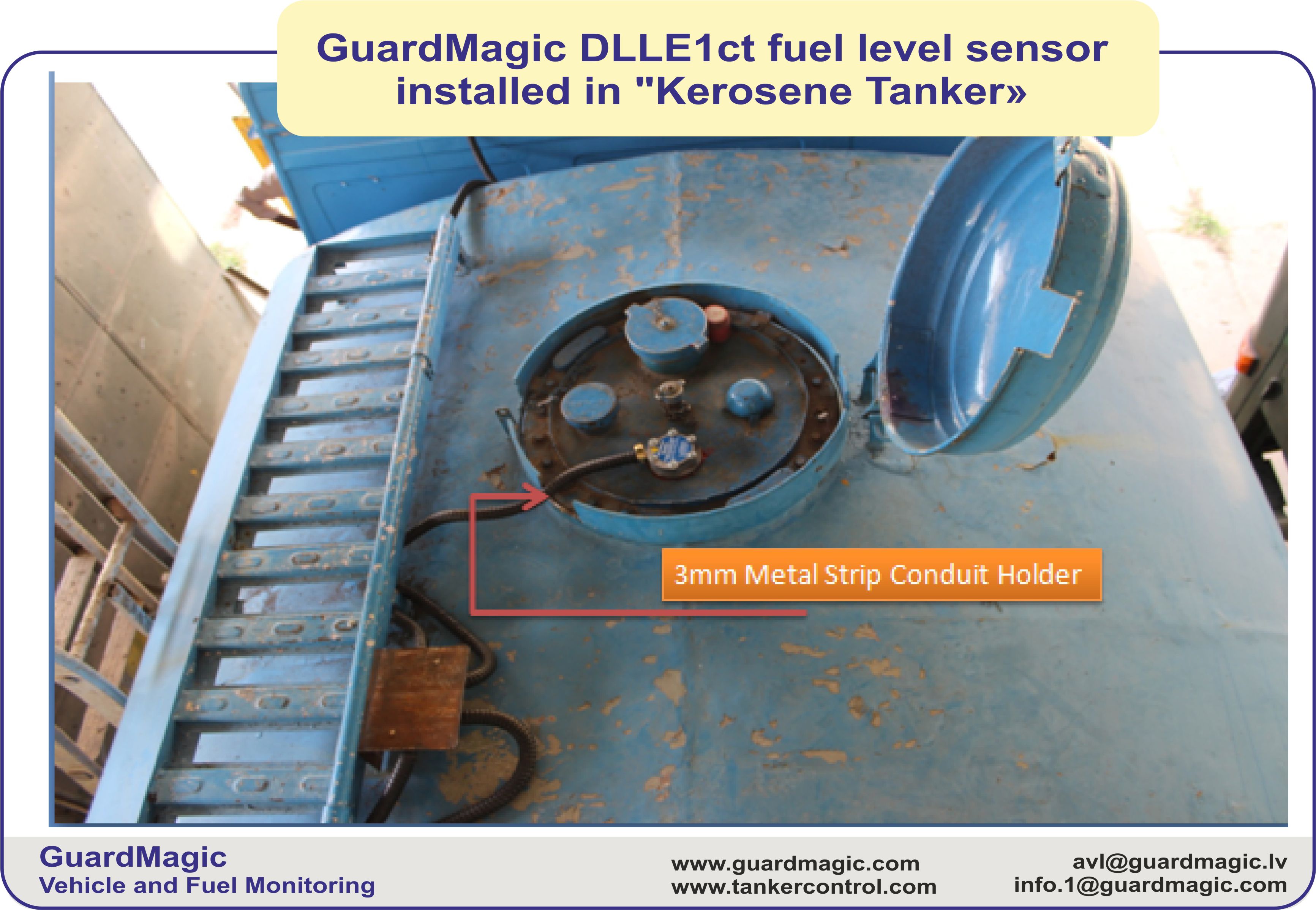 GuardMagic DLLE1 -  Fuel level sensor for road fuel tanker application