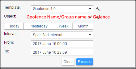 Report On Geofence or Group Of Geofence